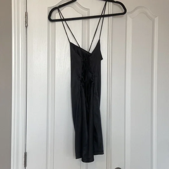 Mini Satin Slip Dress - Picture 4 of 7